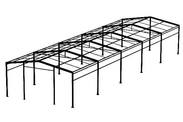 Быстровозводимый ангар 640 м2