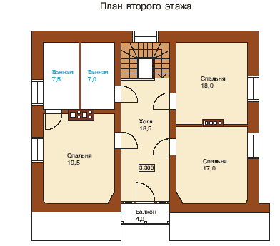 План второго этажа дома Фердинанд